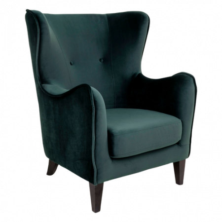 Bild på Stol Campo. Sammet med svarta ben - House Nordic