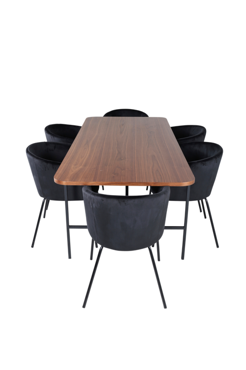 hom_1669134-01_Fs Bild på Matgrupp Uno med 6 st matstolar Berit - Venture Home