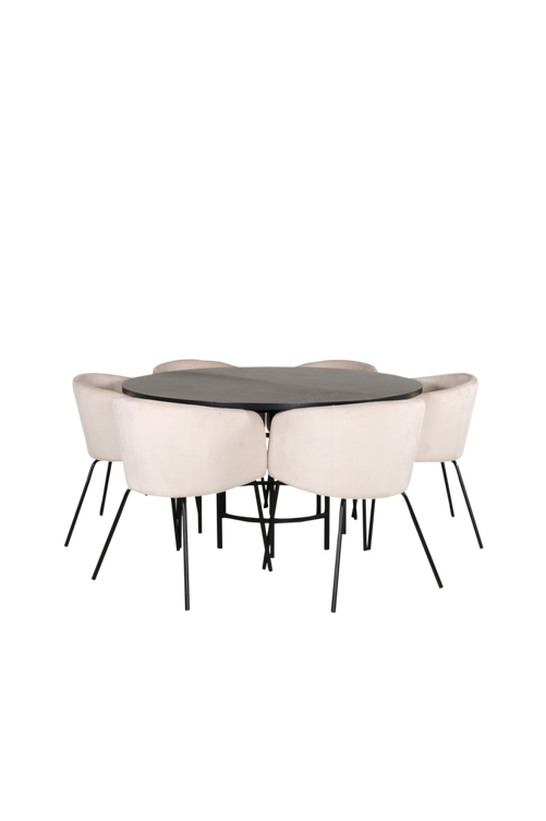 hom_1669914-02_Fs Bild på Matgrupp Copenhagen med 6 st matstolar Berit - Venture Home