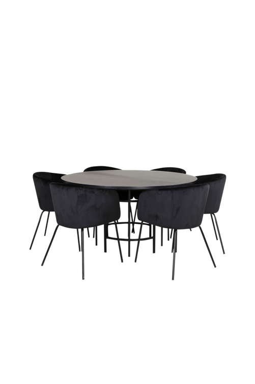 hom_1669914-03_Fs Bild på Matgrupp Copenhagen med 6 st matstolar Berit - Venture Home