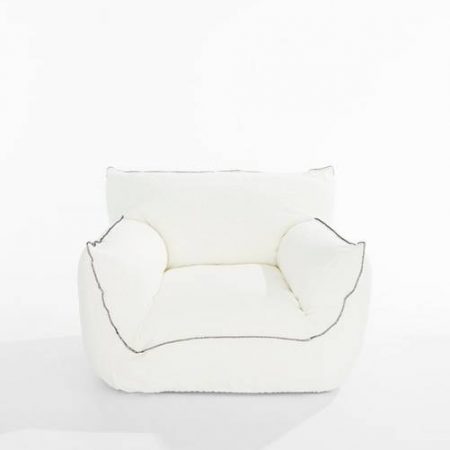 Bild på Gia fåtölj i linne - Pastill