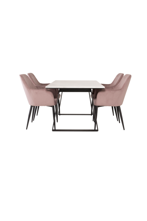 hom_1694765-01_Fs Bild på Matgrupp Estelle med 4 st matstolar Comfort - Venture Home
