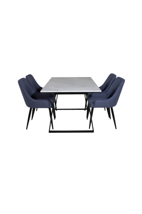 hom_1694795-01_Fs Bild på Matgrupp Estelle med 4 st matstolar Plaza - Venture Home