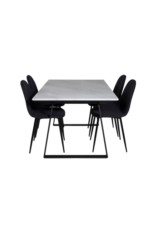 hom_1694890-02_Fs Bild på Matgrupp Estelle med 4 st matstolar Polar - Venture Home