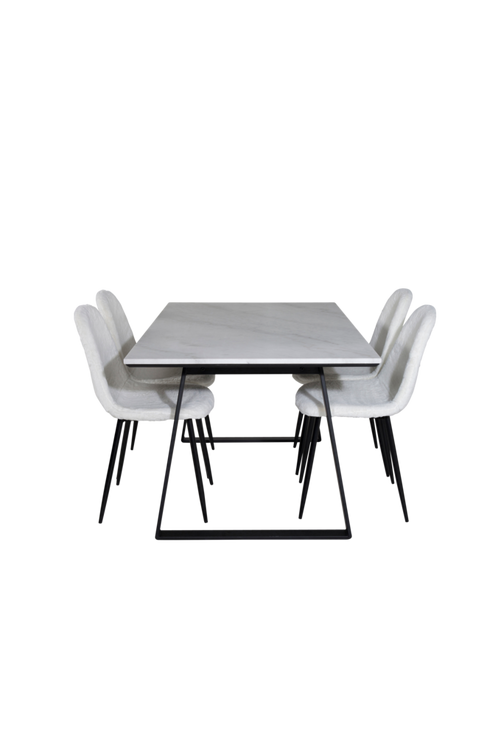 hom_1694931-01_Fs Bild på Matgrupp Estelle med 4 st matstolar Polar - Venture Home