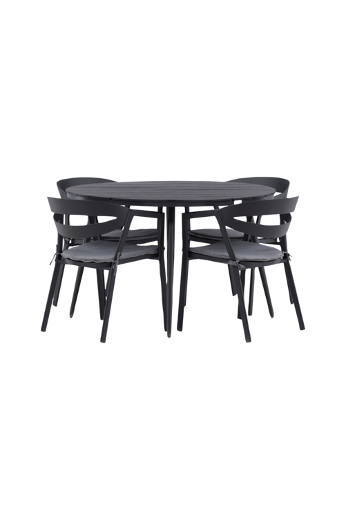 hom_1696788-01_Fs Bild på Matgrupp Break med 4 st matstolar Slit - Venture Home