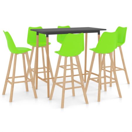 Bild på vidaXL Bargrupp 7 delar grön