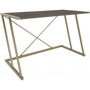 Adelaide skrivbord 114 x 60 cm - Guld/mörkgrå -Övriga kontorsbord & skrivbord - Kontorsmöbler