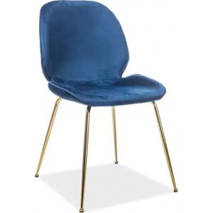 2 st Adrien matstol - Blå sammet - Klädda & stoppade stolar