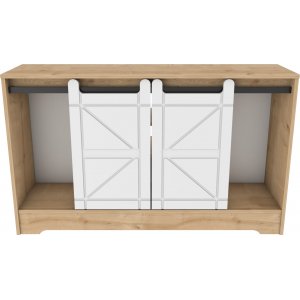 Ahris mediabänk - Ek/vit - TV-bänkar & mediabänkar -TV-bänkar & mediabänkar - Hyllor & Förvaring