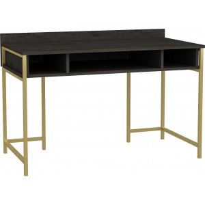 Alma skrivbord 120 x 60 cm - Guld/mörkgrå - Övriga kontorsbord & skrivbord