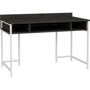 Alma skrivbord 120 x 60 cm - Vit/mörkgrå - Övriga kontorsbord & skrivbord