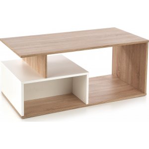 Arely soffbord 110x 55 cm - Sonoma ek/vit - Soffbord i trä