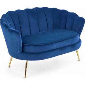 Aromati 2-sits soffa - Blå/guld - 2-sits soffor