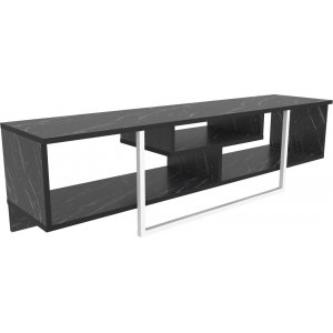 Asal mediabänk 150 cm - Svart marmor/vit - TV-bänkar & mediabänkar -TV-bänkar & mediabänkar - Hyllor & Förvaring