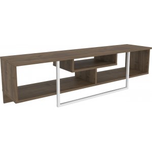 Asal mediabänk 150 cm - Valnöt/vit - TV-bänkar & mediabänkar -TV-bänkar & mediabänkar - Hyllor & Förvaring