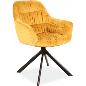2 st Astoria matstol - Orange sammet - Klädda & stoppade stolar