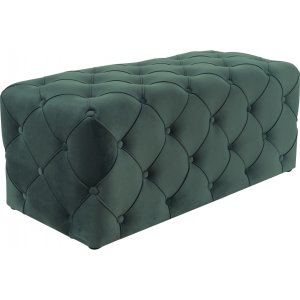 Aviva puff 102 cm - Grön sammet - Sittbänkar