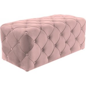 Aviva puff 102 cm - Rosa sammet - Sittbänkar