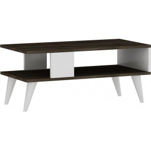 Ayca soffbord - Valnöt/vit - Soffbord i trä