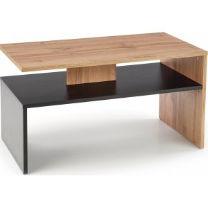 Basheer soffbord 90 x 50 cm - Wotan ek/svart - Soffbord i trä