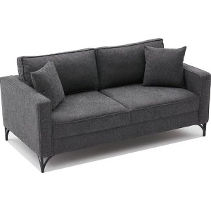 Berlin 2-sits soffa - Antracit/svart - 2-sits soffor