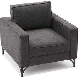 Berlin fåtölj - Antracit/svart - Tygfåtöljer