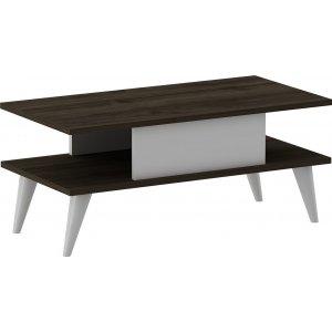 Beta soffbord - Valnöt/vit - Soffbord i trä