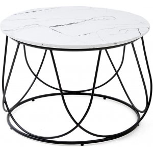 Bobby soffbord Ø60 cm - Vit - Soffbord i trä