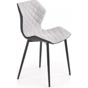 Cadeira matstol 389 - Ljusgrå/svart - Klädda & stoppade stolar