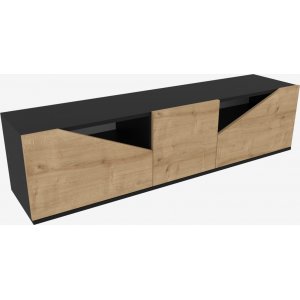 Carson mediabänk - Antracit/ek - TV-bänkar & mediabänkar -TV-bänkar & mediabänkar - Hyllor & Förvaring