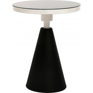 Chalice sidobord Ø42 cm - Svart/vit - Sidobord & lampbord