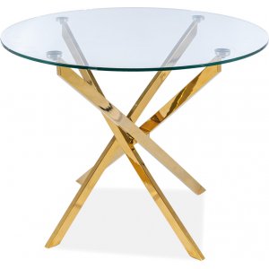Charlotte matbord Ø90 cm - Guld - Ovala & Runda bord