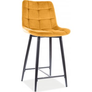 2 st Chic barstol - Orange sammet - Barstolar