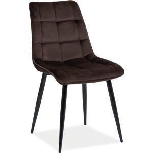 4 st Chic stol - Brun/svart - Klädda & stoppade stolar