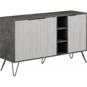Clara skänk - Grå/vit - Skänkar & Sideboards -Skänkar & Sideboards - Hyllor & Förvaring