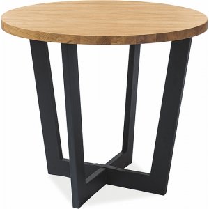 Cono matbord Ø90 cm - Ek/svart - Ovala & Runda bord