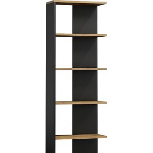 Corner bokhylla - Wotan ek/svart - Bokhyllor -Hyllor - Bokhyllor