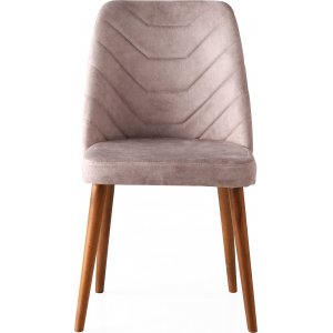 Dallas stol - Valnöt/beige - Klädda & stoppade stolar