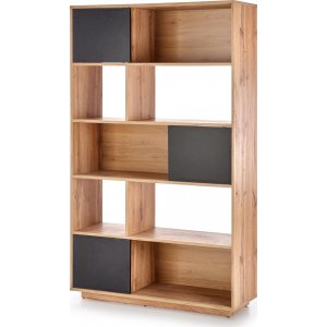 Desert bokhylla 110 cm - Ek/svart - Bokhyllor -Hyllor - Bokhyllor