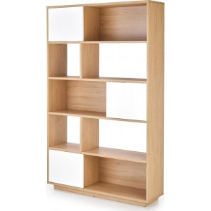 Desert bokhylla 110 cm - Ek/vit - Bokhyllor -Hyllor - Bokhyllor