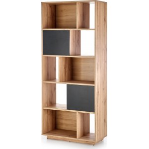 Desert bokhylla 80 cm - Ek/svart - Bokhyllor -Hyllor - Bokhyllor