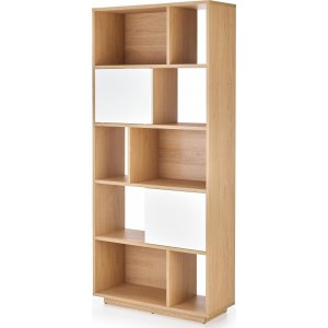 Desert bokhylla 80 cm - Ek/vit - Bokhyllor -Hyllor - Bokhyllor