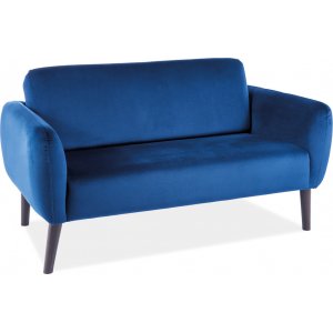 Elsa 2-sits soffa - Blå sammet - 2-sits soffor