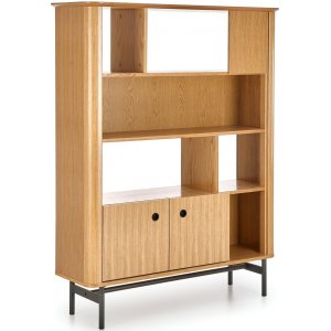 Giga bokhylla 117 cm - Ek/svart - Bokhyllor -Hyllor - Bokhyllor