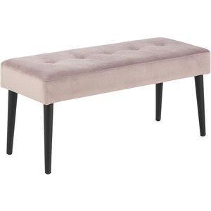 Glory bänk 95 cm - Rosa/svart - Sittbänkar