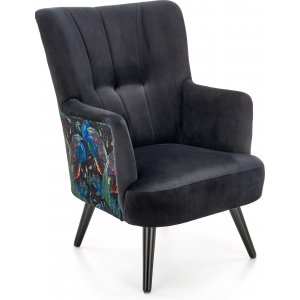 Gopani fåtölj - Svart - Tygfåtöljer