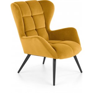 Halfman fåtölj - Gul - Tygfåtöljer