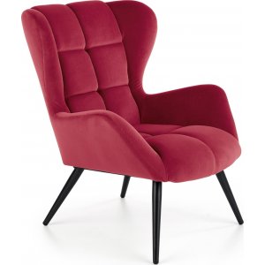 Halfman fåtölj - Röd - Tygfåtöljer