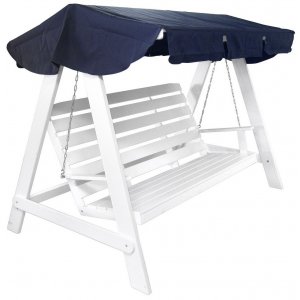 Hammock Pelle - Vit/blå + Skyddande sprayvax - Hammockar